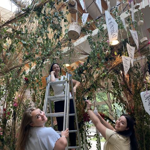 Vorbereitung Schnittrosenschau im Besucherzentrum des Ostdeutschen Rosengarten zum 25. Jubil&auml;um der St&auml;dtepartnerschaft Forst (Lausitz) - Lubsko - Brody, Foto: Aneta Baluszek