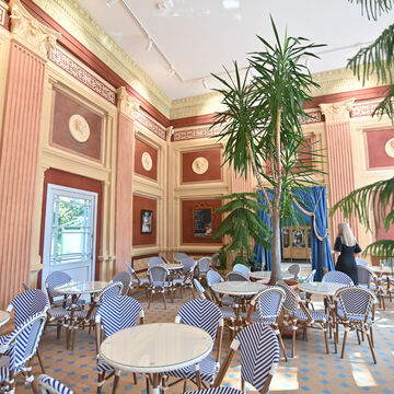 Das Innere der Orangerie mit Übergang, © Władysław Czulak / Urząd Miasta Zielona Góra